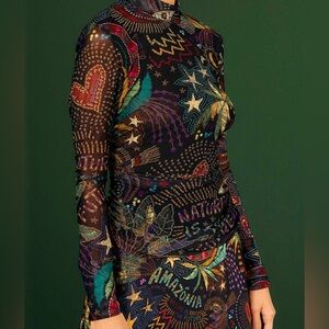 NWT Farm Rio Tulle Blouse size M